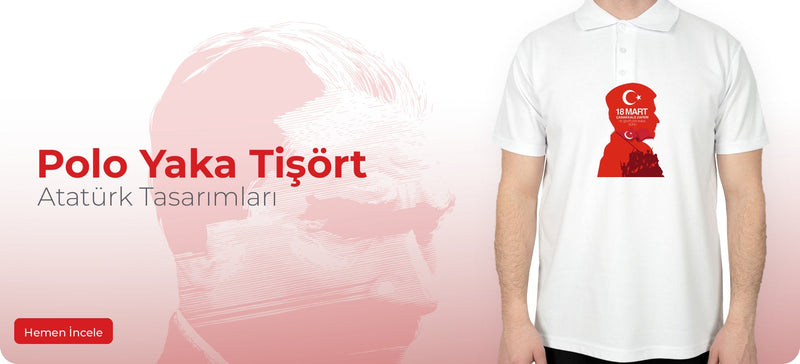 Atatürk Polo Yaka Tişört Modelleri - Zepplin Giyim