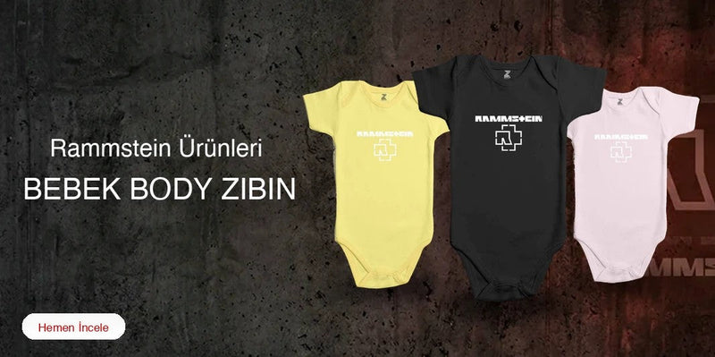 Rammstein Bebek Body Zıbın kapak