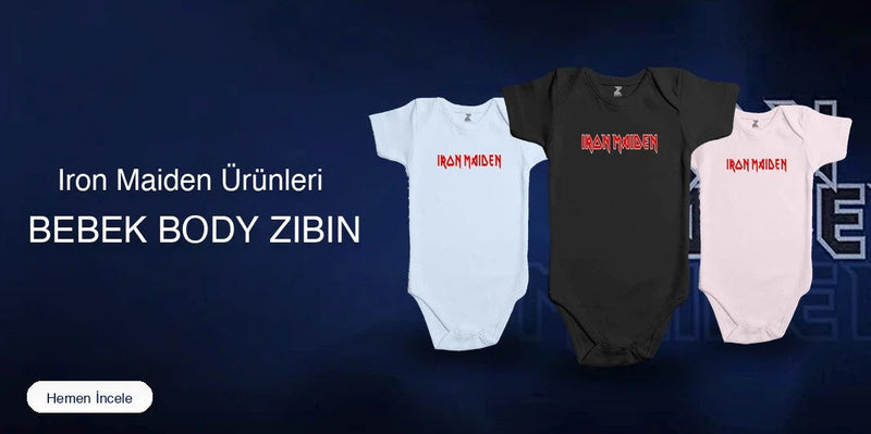 Iron Maiden Bebek Body Zıbın kapak