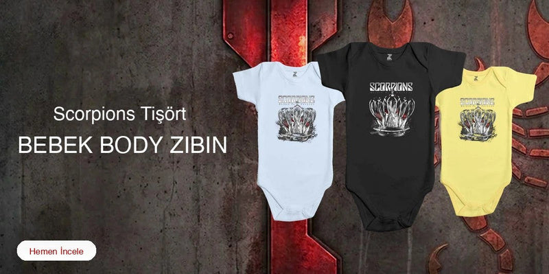 Scorpions Bebek Body Zıbın kapak