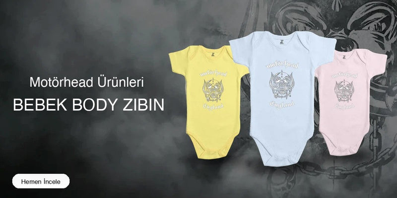 Motörhead Bebek Body Zıbın kapak