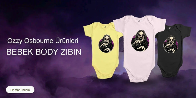 Ozzy Osbourne Bebek Body Zıbın