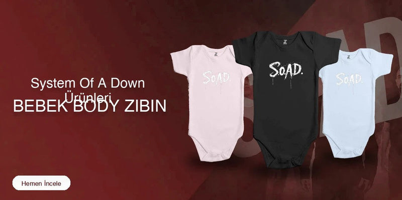System Of A Down Bebek Body Zıbın