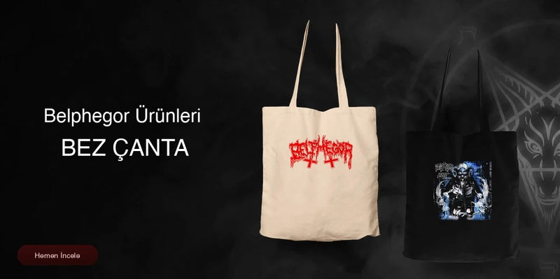 Belphegor Fermuarlı Bez Çanta