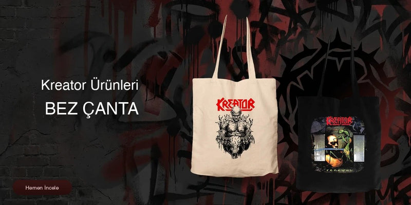 Kreator Fermuarlı Bez Çanta