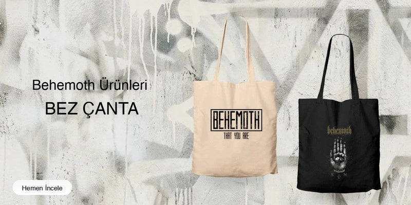 Behemoth Fermuarlı Bez Çanta kapak