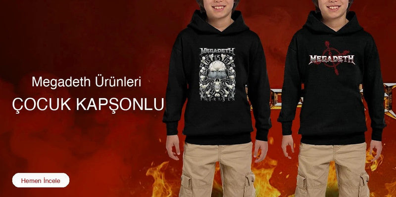 Megadeth Çocuk Kapşonlu kapak