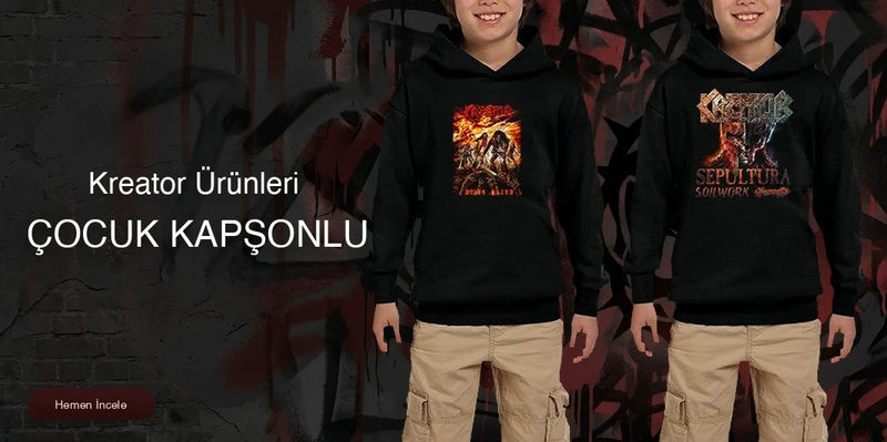 Kreator Çocuk Kapşonlu