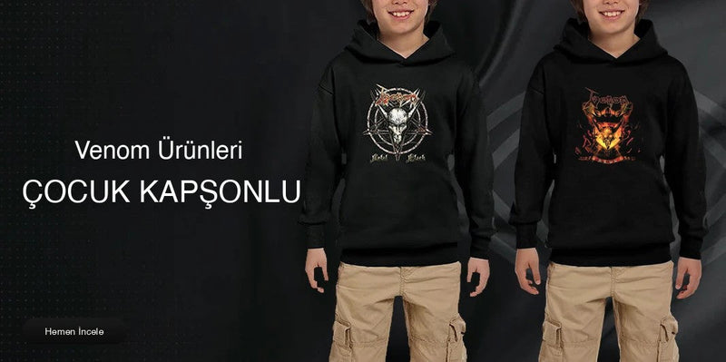 Venom Çocuk Kapşonlu kapak
