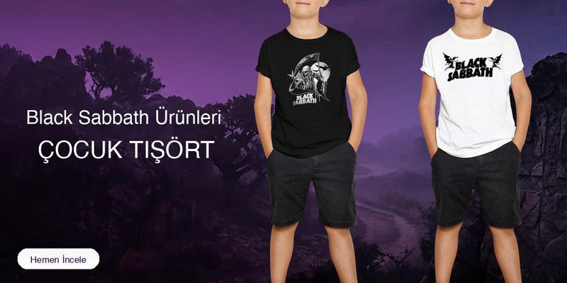 Black Sabbath Çocuk Tişört kapak
