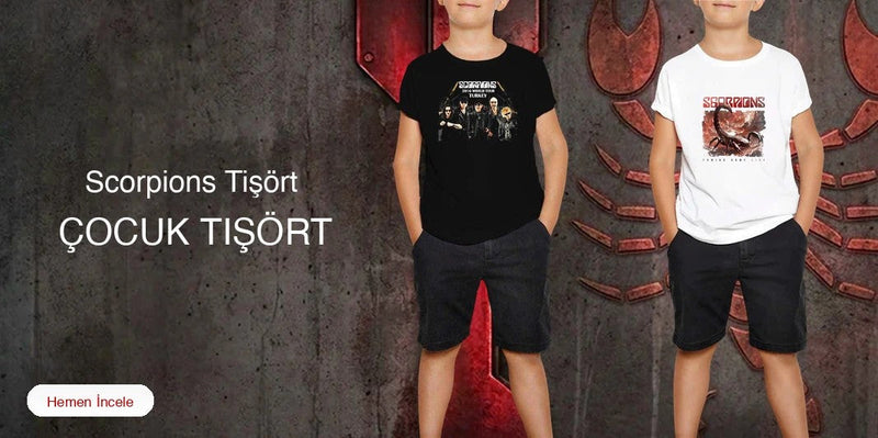 Scorpions Çocuk Tişört kapak