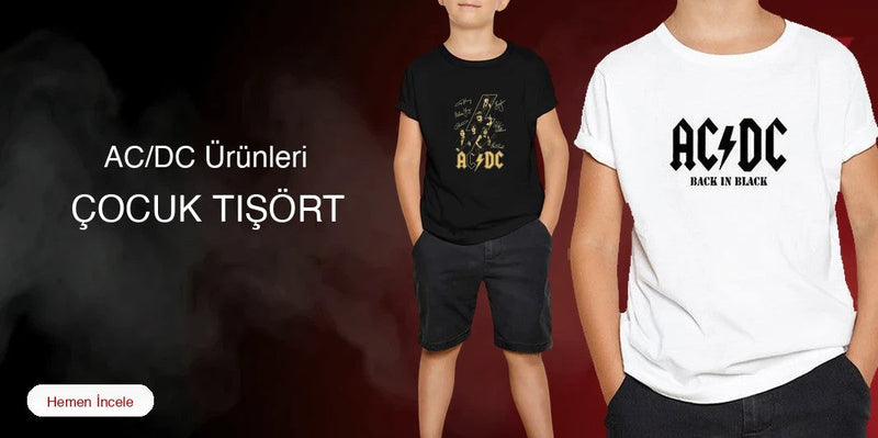 AC/DC Çocuk Tişört kapak