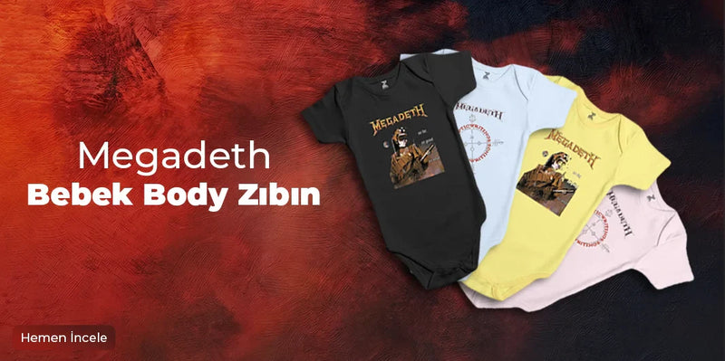 Megadeth Bebek Body Zıbın