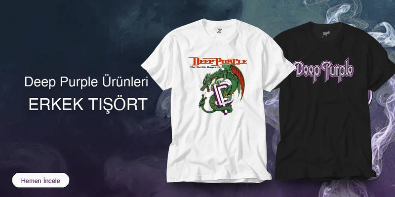 Deep Purple Erkek Tişört kapak