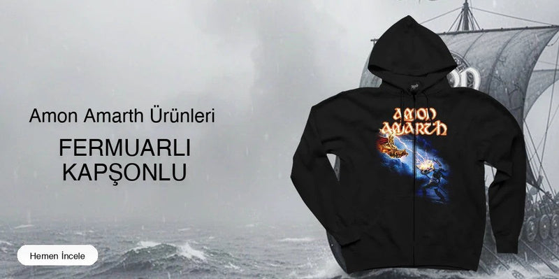 Amon Amarth Fermuarlı Kapşonlu kapak