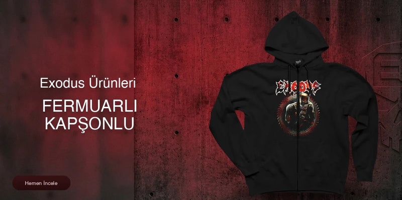 Exodus Fermuarlı Kapşonlu