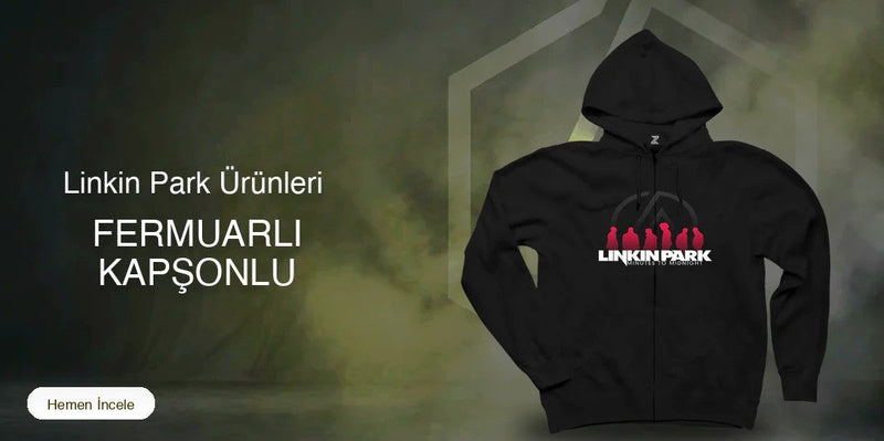 Linkin Park Fermuarlı Kapşonlu