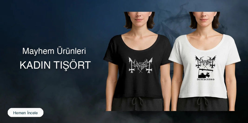 Mayhem Kadın Tişört kapak