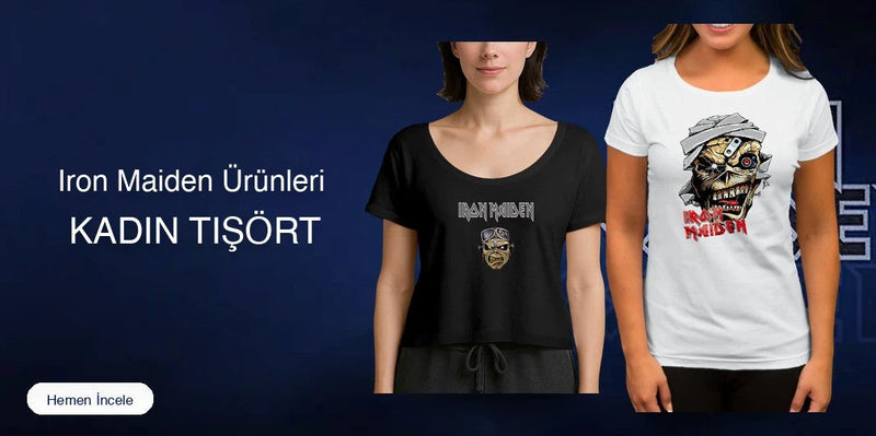 Iron Maiden Kadın Tişört kapak