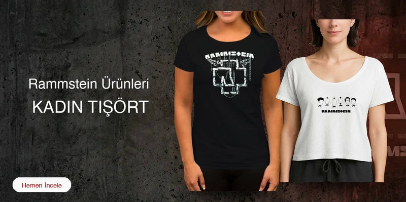 Rammstein Kadın Tişört kapak