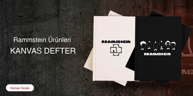 Rammstein Kanvas Defter kapak