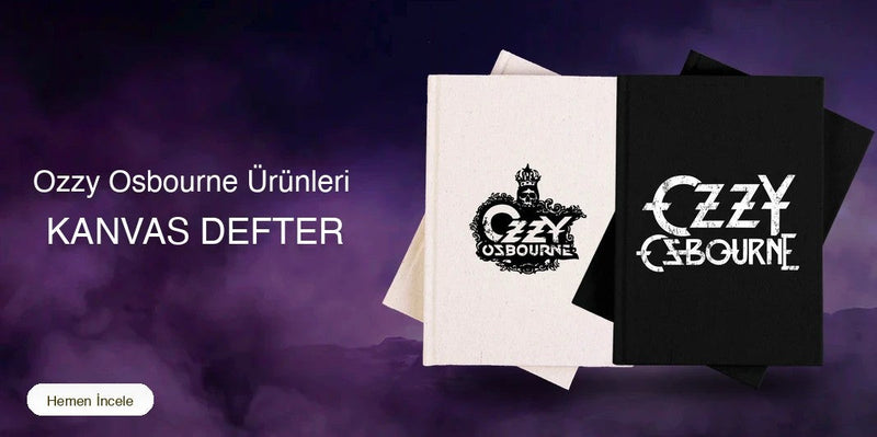 Ozzy Osbourne Kanvas Defter