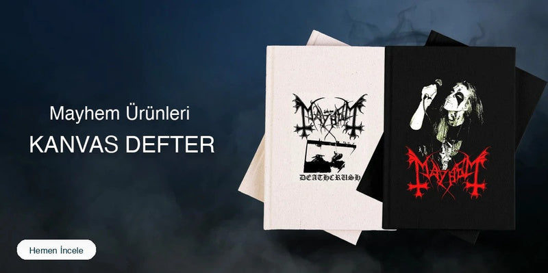 Mayhem Kanvas Defter kapak