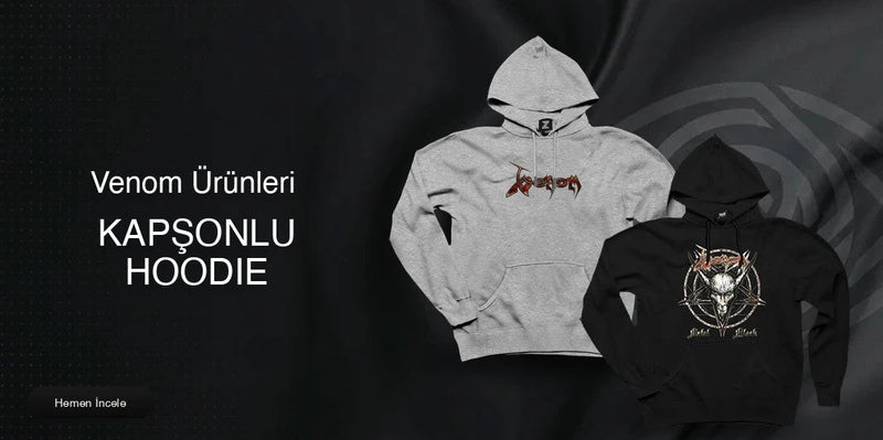 Venom Kapşonlu Fermuarsız kapak