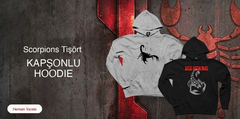 Scorpions Kapşonlu Fermuarsız kapak