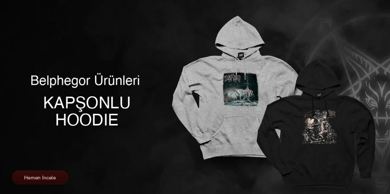 Belphegor Kapşonlu Fermuarsız