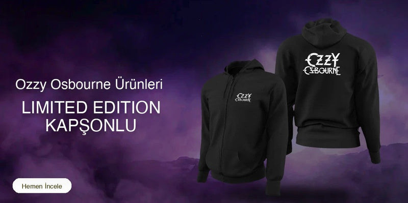 Ozzy Osbourne Limited Edition Kapşonlu Sweatshirt