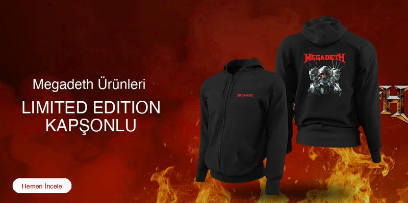 Megadeth Limited Edition Kapşonlu Sweatshirt kapak