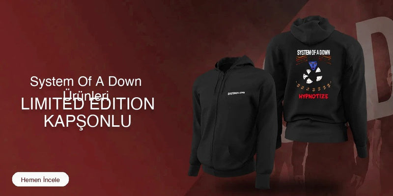 System Of A Down Limited Edition Kapşonlu Sweatshirt