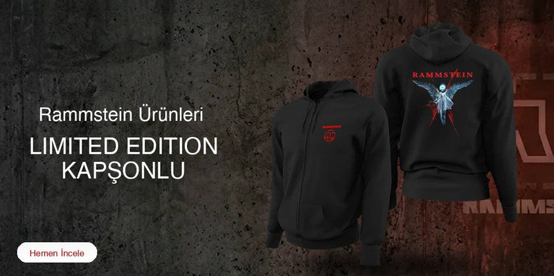 Rammstein Limited Edition Kapşonlu Sweatshirt kapak