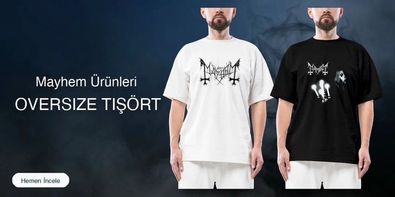 Mayhem Oversize Tişört kapak