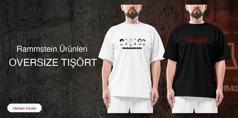 Rammstein Oversize Tişört kapak
