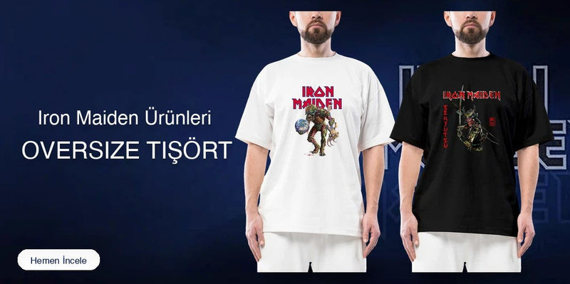 Iron Maiden Oversize Tişört kapak