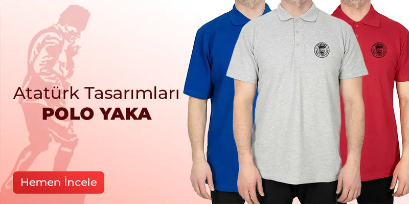 Atatürk Polo Yaka Tişört Modelleri - Zepplin Giyim