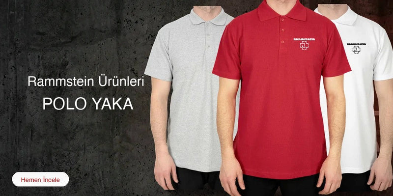 Rammstein Polo Yaka Tişört kapak