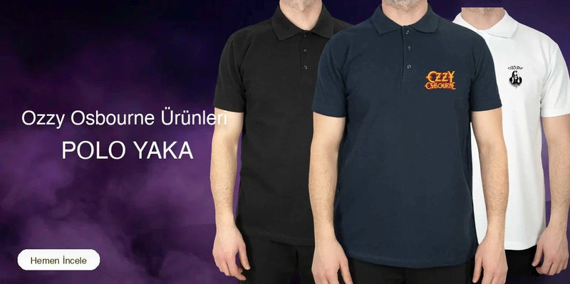 Ozzy Osbourne Polo Yaka Tişört