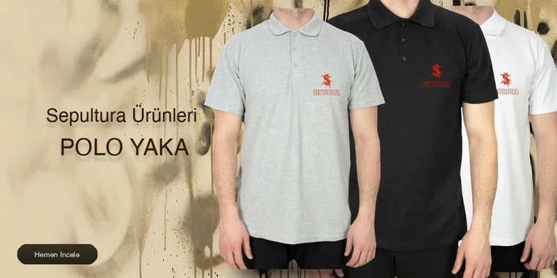 Sepultura Polo Yaka Tişört