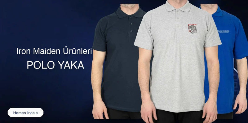 Iron Maiden Polo Yaka Tişört kapak
