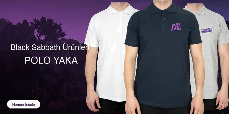 Black Sabbath Polo Yaka Tişört kapak