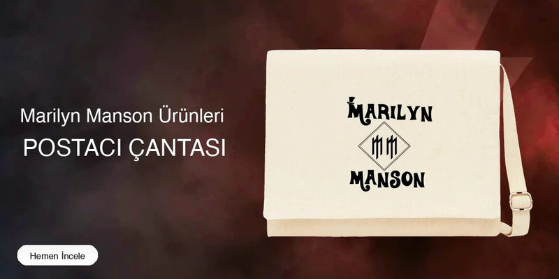 Marilyn Manson Postacı Çantası