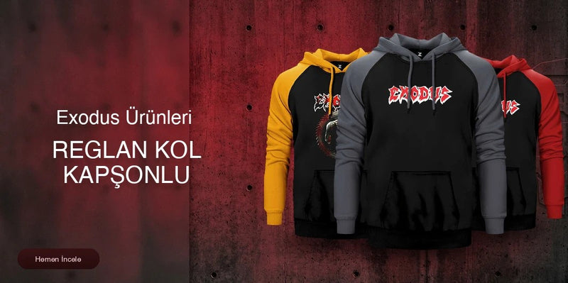 Exodus Reglan Kol Renkli Kapşonlu