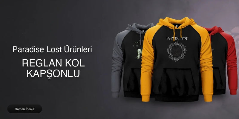 Paradise Lost Reglan Kol Renkli Kapşonlu