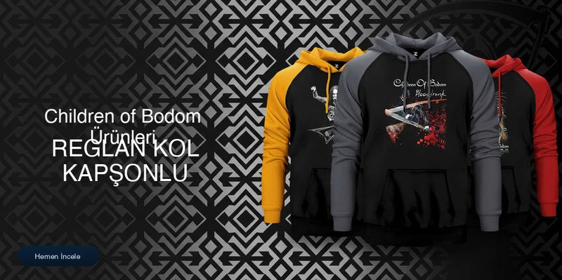 Children of Bodom Reglan Kol Renkli Kapşonlu