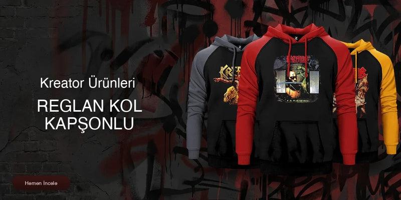 Kreator Reglan Kol Renkli Kapşonlu