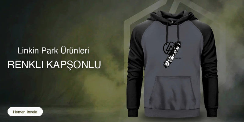 Linkin Park Renkli Kapşonlu