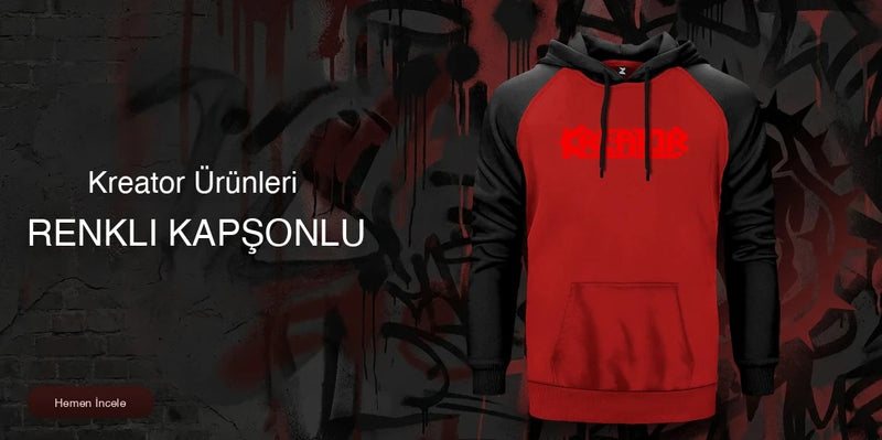 Kreator Renkli Kapşonlu